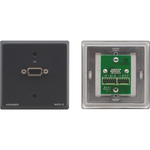 Kramer Electronics WPX-3 Faceplates & Mounting Boxes Kramer Computer Graphics Passive Wall Plate - 1 X Total Number Of Socket(s) - 1-gang - 1 X Vga Port( Wpx3 638317215437