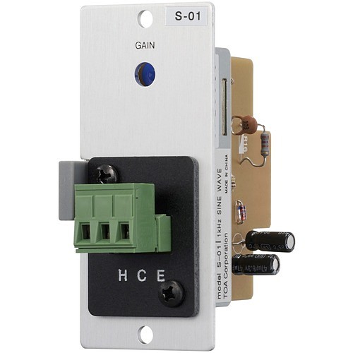 Toa S-01S T Miscellaneous Devices Signal Generator Module- 1 Khz Sine Wave Removable Terminal Block (s-01s T) S01st 