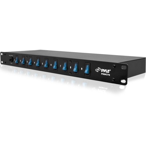Pyle PDBC70 PDUs Pylepro 15 Amp Power Supply Power Strip With 1800va Rack Mountable 9 Outlets - Ac Power - 9 X Ac Pow 695973934430