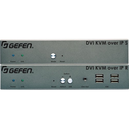 Gefen EXT-DVIKVM-LAN-LTX KVM Consoles/Extenders Gefen Dvi Kvm Over Ip W/ Local Dvi Output - Sender Unit Package - 1 Computer(s) - 1 X Network (rj-45 Extdvikvmlanltx 845344077758