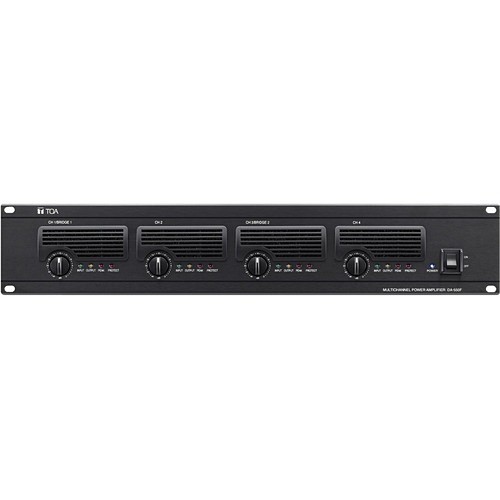 Toa DA-550F CU A/V Receivers & Amplifiers Toa Da-550f Cu Amplifier - 2200 W Rms - 4 Channel - Aluminum Black - 0.2% Thd - 20 Hz To 20 Khz - 28 Da550fcu 657248927417