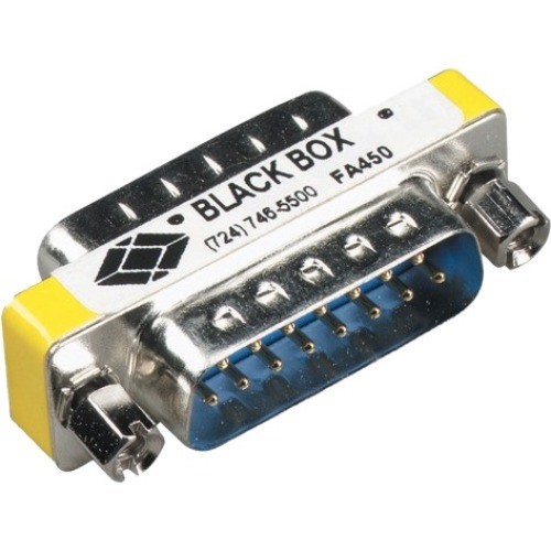 Black Box FA450-R2 Connector Adapters Black Box Gender Changer - Db15 Male/db15 Male - 1 X 15-pin Db-15 Video Male - 1 X 15-pin Db-15 Vide Fa450r2 013269127753