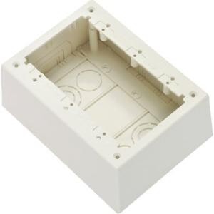 Panduit JBP3DWH Faceplates & Mounting Boxes Panduit Jbp3dwh Mounting Box - 3-gang - White - Polyvinyl Chloride (pvc) 074983397754