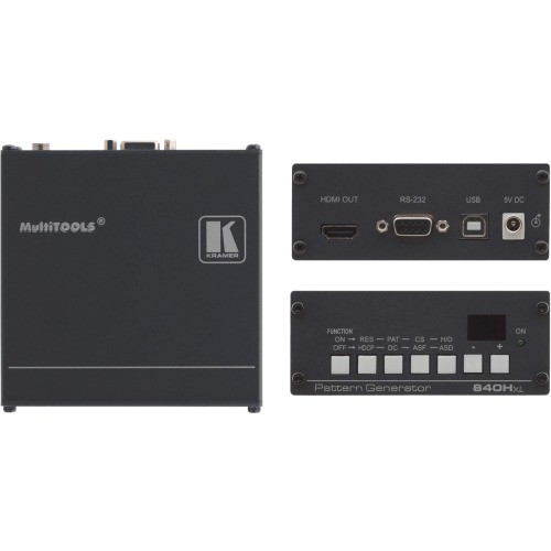 Kramer Electronics 840HXL Test Equipment Kramer Hdmi Video Test Pattern Generator - Video Testing - Hdmi - Usb - Serial Port (840hxl) 