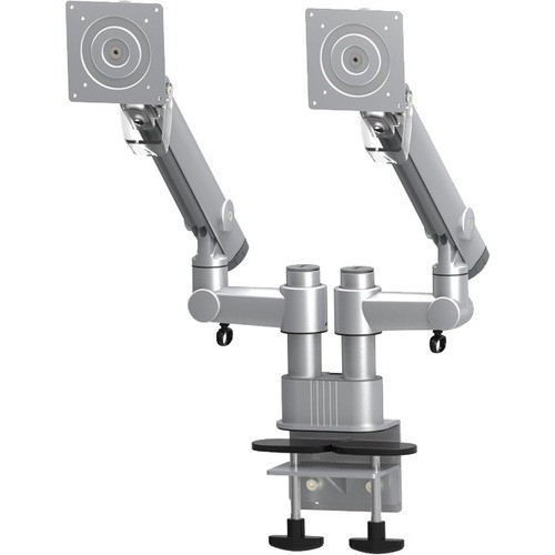 Goldtouch EGDF-202D Mounting Kits Goldtouch Dynafly Egdf Mounting Arm For Monitor, Lcd Tv - Silver - Height Adjustable - 2 Display(s)  Egdf202d 183238000421