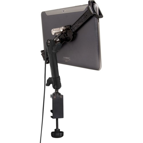 The Joy Factory MNU102CL Mounting Kits The Joy Factory Lockdown Mnu102cl Clamp Mount For Tablet Pc - 7" To 10.1" Screen Support - Carbon Fi 817713014404