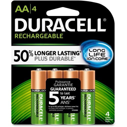 Duracell DX1500B4N Batteries 2400mah Rechargeable Nimh Aa Battery -  Dx1500 DURNLAA4BCD 041333160351