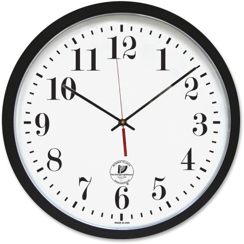 Chicago Lighthouse Industries 67403302 Clocks 16.5" Atomic Wall Clock ILC67403302 830951004358