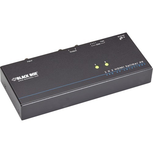 Black Box VSP-HDMI1X2-4K Signal Splitters/Amplifiers Black Box 4k Hdmi Splitter - 1 X 2 - 3840 × 2160 - 1 X Hdmi In - 2 X Hdmi Out - Taa Compliant (vsp-h Vsphdmi1x24k 881119682154