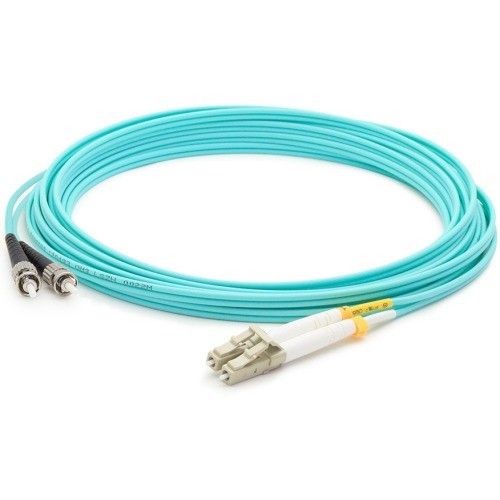 Addon ADD-ST-LC-3M5OM3 Cables Addon 3m Lc (male) To St (male) Aqua Om3 Duplex Fiber Ofnr (riser-rated) Patch Cable - 100% Compatib Addstlc3m5om3 821455183168