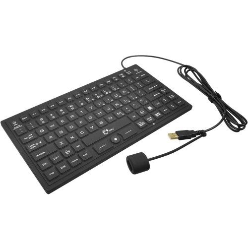 Siig JK-US0911-S1 Keyboards & Keypads Siig Industrial/medical Grade Washable Backlit Keyboard With Pointing Device - Cable Connectivity -  Jkus0911s1 995478492436