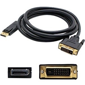 Addon DISPLAYPORT2DVI6F-5PK Cables 5pk 6ft Displayport 1.2 Male To Dvi-d Dual Link (24+1 Pin) Male Black Cables Which Requires Dp++ For Displayport2dvi6f5pk 821455183656