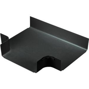 Panduit FRT12X4BL Cable Management Panduit 12x4 Horizontal Tee Fitting - Tee Fitting - Black - 1 - Acrylonitrile Butadiene Styrene (abs 074983450275