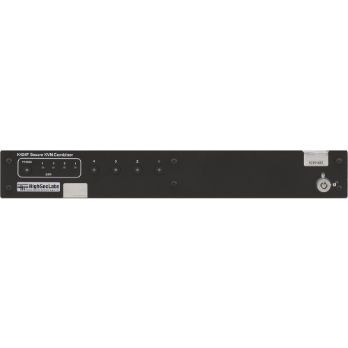 Kramer Electronics K424F KVM Switchboxes Kramer K424f Highseclabs Secure 4-port, Dual-display, Dvi-d Kvm Combiner - 4 Computer(s) - 1 Local U 