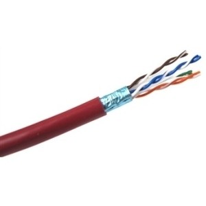 Weltron T2404L6SHP-RD Cables Weltron Cat 6 Stp 550 Mhz Solid Shielded Plenum Cmp Cable - 1000 Feet - 1000 Ft Category 6 Network C T2404l6shprd 840349103532