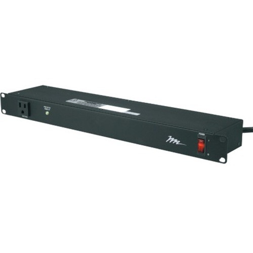 Middle Atlantic PWR-9-RP Power Strips Middle Atlantic Horizontal Rackmount Power Distribution - 9 Outlet - 15 Amp - Nema 5-15p - 9 X Ac Po Pwr9rp 656747240133