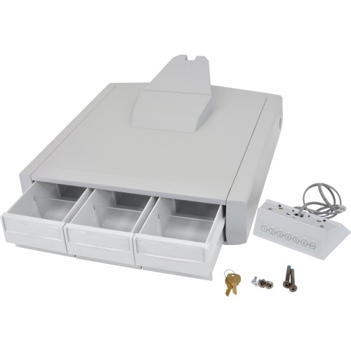 Ergotron 97-867 Furniture Accessories Ergotron Sv44 Primary Triple Drawer For Lcd Cart - Gray, White (97-867) 97867 698833047202