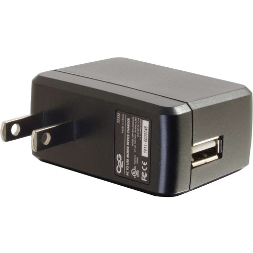 C2g 22335 Power Adapters C2g Usb Wall Charger - Ac To Usb Charger - 5v 2a Output - 120 V Ac, 240 V Ac Input Voltage - 5 V Dc  650361451258
