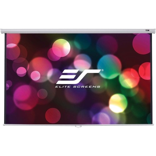 Elitescreens M120H Projection Screens Elite Screens Manual B - 120-inch 16:9, Manual Pull Down Projector Screen 4k / 8k Ultra Hdr 3d Ready 848448013585