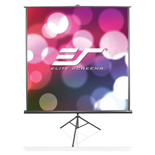 Elitescreens T113SB Projection Screens Elite Screens Tripod B - 113-inch, 1:1, Lightweight Pull Up Foldable Stand, Manual, Movie Home Theat 848448013547