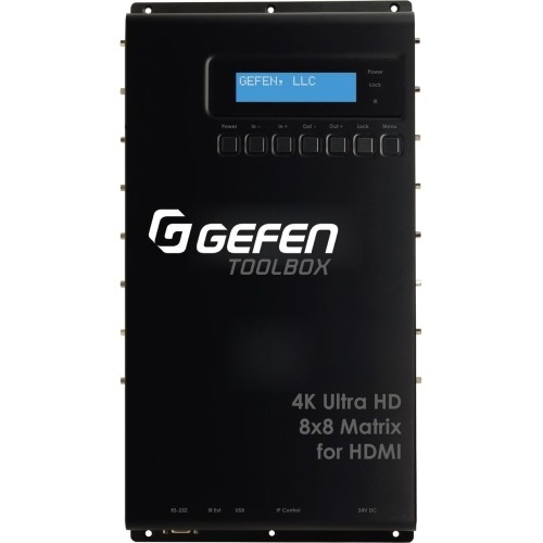 Gefen GTB-HD4K2K-848-BLK VGA Switchboxes Gefen 4k Ultra Hd 8x8 Matrix For Hdmi - 4096 X 2160 - 4k - 8 X 8 - Display - 8 X Hdmi Out (gtb-hd4k2 Gtbhd4k2k848blk 818251901133