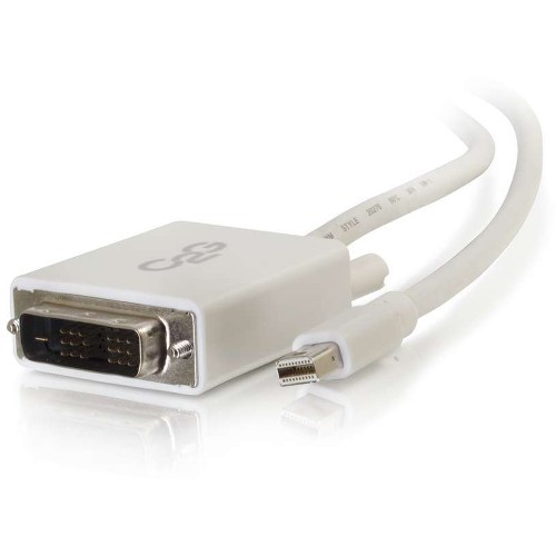 C2g 54337 Cables C2g 3ft Mini Displayport To Dvi Cable - Single Link Dvi-d Adapter - White - 3 Ft Dvi-d/mini Displayp 079643742233