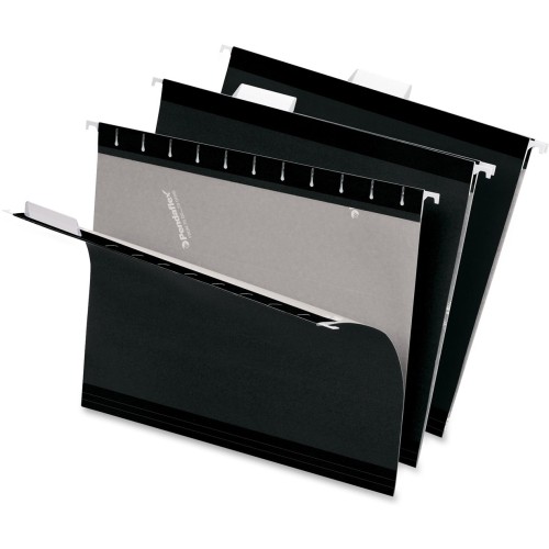 PFX415315BLA Pendaflex Reinforced Hanging File Folders Black Legal 25/Box 