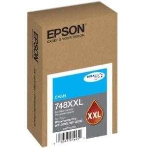 Epson T748XXL220 Toners & Ink Cartridges 748, Cyan Ink Cartridge, Extra High Capacity (t748xxl220) 010343914452