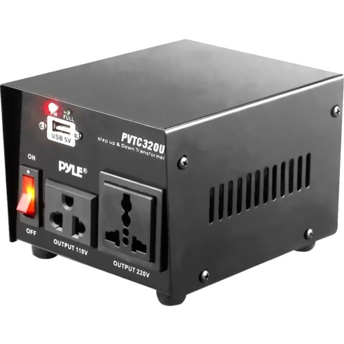 Pyle PVTC320U Transformers Pyle Pvtc320u Step Up And Step Down 500-watt Voltage Converter Transformer With Usb Charging Port 696551883652