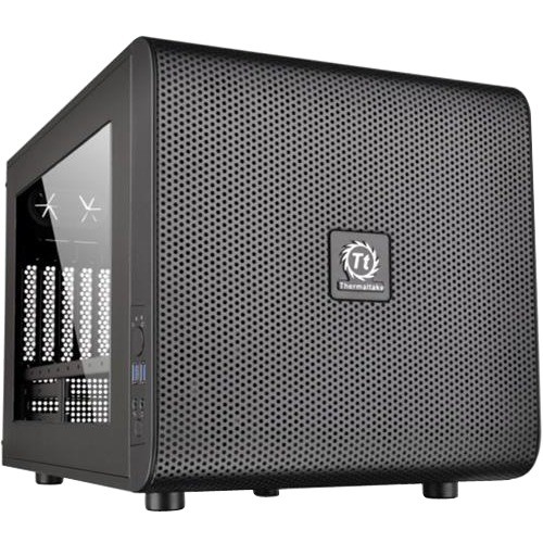 Thermaltake CA-1D5-00S1WN-00 Computer Cases Thermaltake Core V21 Micro Chassis - Cube - Black - Spcc - 6 X Bay - 0 - Mini Itx, Micro Atx Motherb Ca1d500s1wn00 675375179387