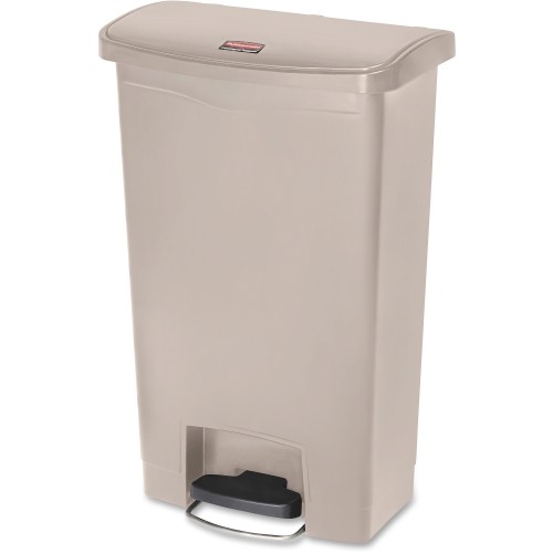 Rubbermaid 1883458 Wastebaskets & Trash Cans Slim Jim 13g Front Step Container RCP1883458 