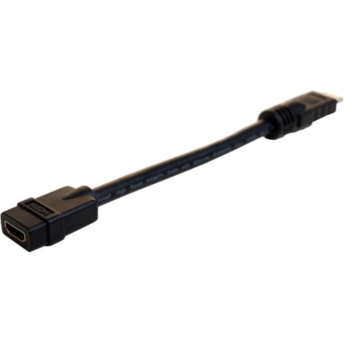 Comprehensive Cable HDP-J-8INPROBLK Cables Pro Av/it Series High Speed Hdmi Cable With Ethernet Male To Female 8 Inches Hdpj8inproblk 808447071177