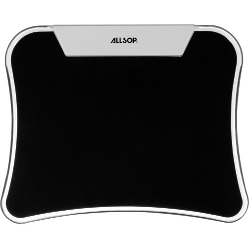 Allsop 30865 Wrist/Mouse Pads Allsop Led Mousepad - Black - (30865) - 9" X 11" Dimension - Black - Rubber, Metal 035286308656