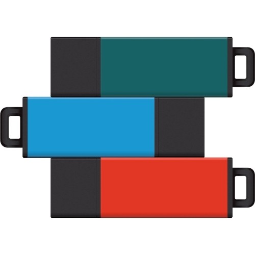 Centon Electronics S1-U2T01-8G-3 Flash Drives Centon 8gb Usb 2.0 Pro2 3pk (teal, Aqua, Orange) - 8 Gb - Usb 2.0 - Teal, Aqua, Orange - 3 / Pack (s S1u2t018g3 731969560150