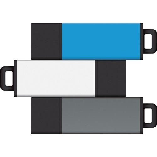 Centon Electronics S1-U2T02-8G-3 Flash Drives Centon 8gb Usb 2.0 Pro2 3pk (aqua, White, Grey) - 8 Gb - Usb 2.0 - Aqua, White, Gray - 3 / Pack (s1- S1u2t028g3 731969560068