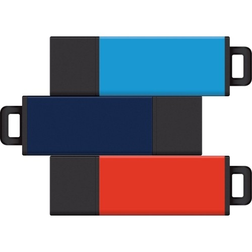 Centon Electronics S1-U2T03-8G-3 Flash Drives Centon 8gb Usb 2.0 Pro2 3pk (aqua, Blue, Orange) - 8 Gb - Usb 2.0 - Aqua, Blue, Orange - 3 / Pack (s S1u2t038g3 731969560044