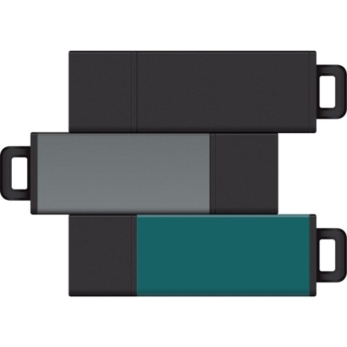 Centon Electronics S1-U2T11-8G-3 Flash Drives Centon 8gb Usb 2.0 Pro2 3pk (black, Grey, Teal) - 8 Gb - Usb 2.0 - Black, Gray, Teal - 3 / Pack (s1- S1u2t118g3 731969560082