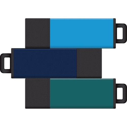 Centon Electronics S1-U2T12-8G-3 Flash Drives Centon 8gb Usb 2.0 Pro2 3pk (aqua, Blue, Teal) - 8 Gb - Usb 2.0 - Aqua, Blue, Teal - 3 / Pack (s1-u2 S1u2t128g3 731969560105