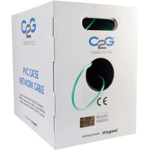 C2g 43402 Cables C2g Cat.5e Patch Utp Network Cable - 1000 Ft Category 5e Network Cable For Network Device - First En 757120434023