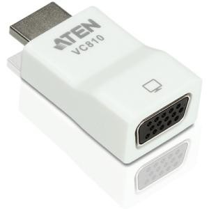 Aten VC810 Connector Adapters Aten Vc810 Hdmi-to-vga Converter - 1 Pack - 1 X Hdmi (type A) Digital Audio/video Male - 1 X 15-pin  672792005411