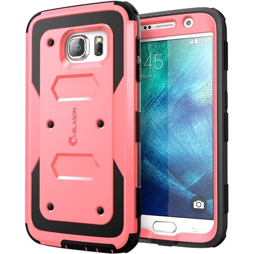 I-Blason S6-ARMOR-PINK Skins I-blason Galaxy S6 Armorbox Dual Layer Full Body Protective Case - For Smartphone - Pink - Shock Abs S6armorpink 658551821195