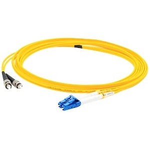 Addon ADD-ST-LC-8M9SMF Cables Addon 8m Lc (male) To St (male) Yellow Os2 Duplex Fiber Ofnr (riser-rated) Patch Cable - 100% Compat Addstlc8m9smf 821455320761