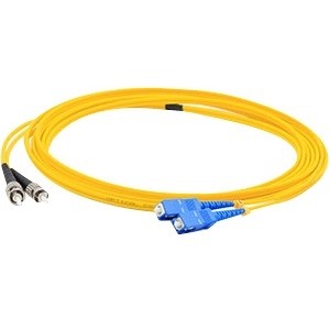 Addon ADD-ST-SC-4M9SMF Cables Addon 4m Sc (male) To St (male) Yellow Os2 Duplex Fiber Ofnr (riser-rated) Patch Cable - 100% Compat Addstsc4m9smf 818283628473