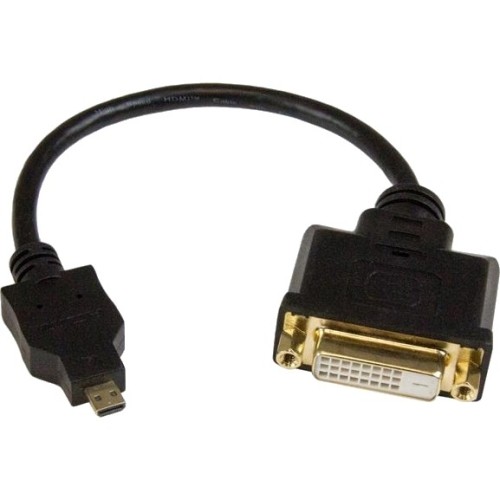 Startech HDDDVIMF8IN Cables Micro Hdmi To Dvi-d Adapter M/f - 8in 065030861397