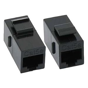 Kendall Howard, Inc C5E-CPLR-BLK Connector Adapters Unirise Cat5e Rj45 Keystone In-line Coupler, Black - 1 X Rj-45 Network Female - 1 X Rj-45 Network Fe C5ecplrblk 886201548660