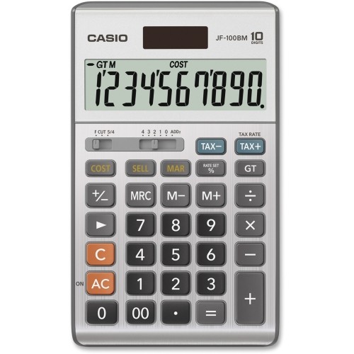 Casio JF100BM Calculators Jf-100ms Solar Plus Display Calculator CSOJF100BM 696551363574