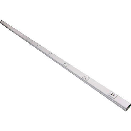 Middle Atlantic WH20GB506TRUSB Power Strips On-q 20gb506trusb 5' Plugmold Multioutlet System With Usb - Usb - 9 X Ac Power, 2 X Usb - White (wh2 786776182668