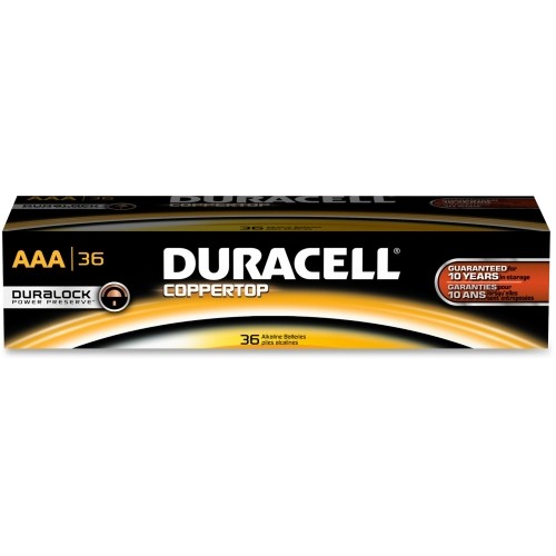Duracell MN24P36 Batteries Coppertop Alkaline Aaa Battery - Mn2400 DURMN24P36 041333024011