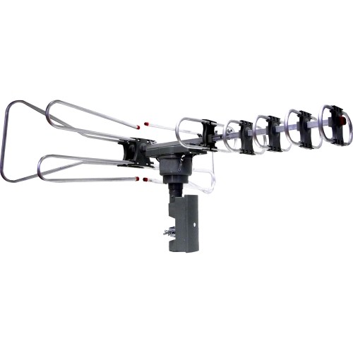 Naxa NAA-350 Antennas Naxa Naa-350 Amplified Outdoor Tv Antenna With Remote Directional Control - Range - Uhf, Vhf, Fm - 4 Naa350 840005008225