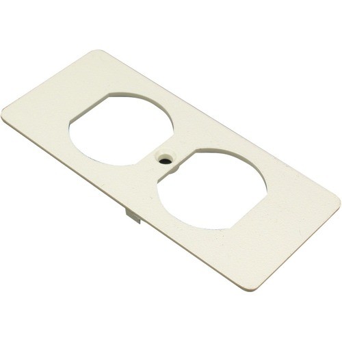 Middle Atlantic 5507D-WH Faceplates & Mounting Boxes Wiremold 5500 Duplex Recptacle Faceplate Fitting - White (5507d-wh) 5507dwh 786776104394